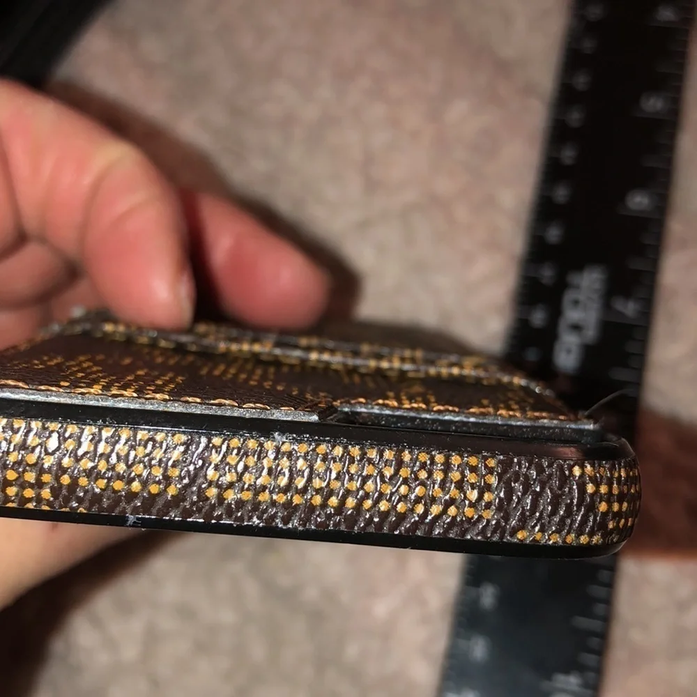 Micheal Kors brown authentic monogram IPHONE case IPhone 7 Will fit 6,6S